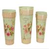 Tall French Country planters or Umbrella Holders, Painted Metal Decorative vases by Dolce Mela - DMMV853-S3 view 1