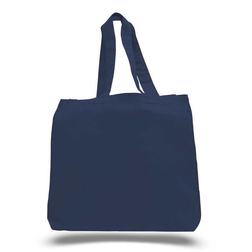 14 Pack Promotional Priced Cotton Blank Shopping Tote Bags W/Bottom Gusset Art Craft