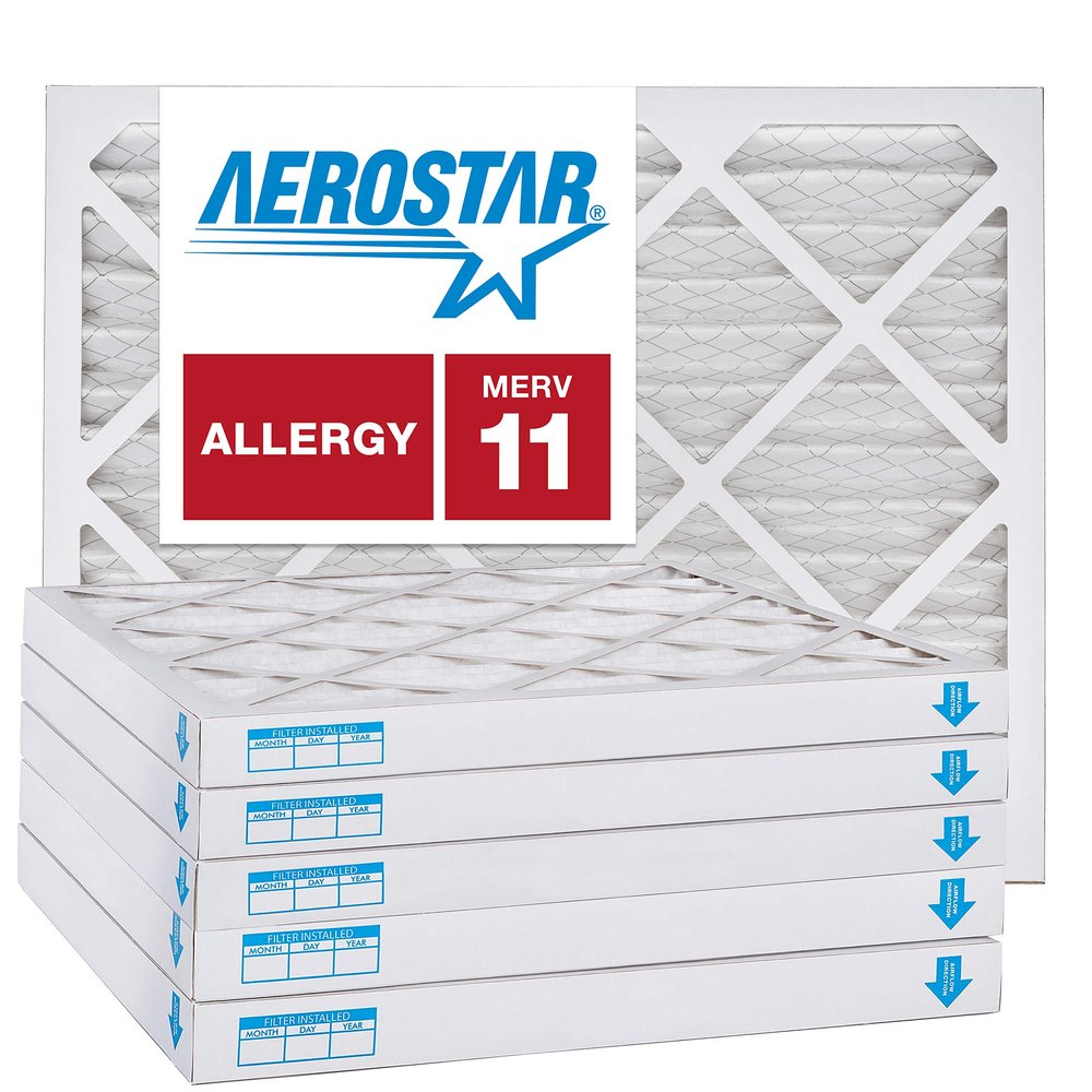 Aerostar 12x12x2 MERV 11, Pleated Air Filter, 12x12x2, Box of 6, Made in the USA