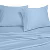 Abripedic Solid 1000-Thread-Count, 100-Percent Cotton, 22-Inch Extra Deep Pocket, California King 4PC Bed Sheets Set, Blue view 3