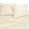 Abripedic Solid 1000-Thread-Count, 100-Percent Cotton, 22-Inch Extra Deep Pocket, California King 4PC Bed Sheets Set, Ivory view 3