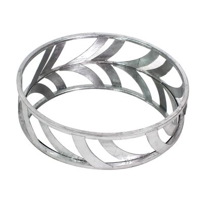 Teton Home Streamline Mirror Tray, Silver
