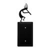 Village Wrought Iron EC-56 8 Inch Kokopelli - Single Electrical Cover, Black view 1