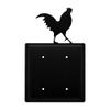 Village Wrought Iron Rooster Double Blank Cover view 1