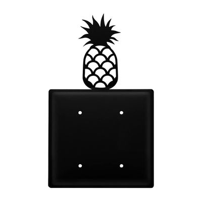 Village Wrought Iron Pineapple Double Blank Cover