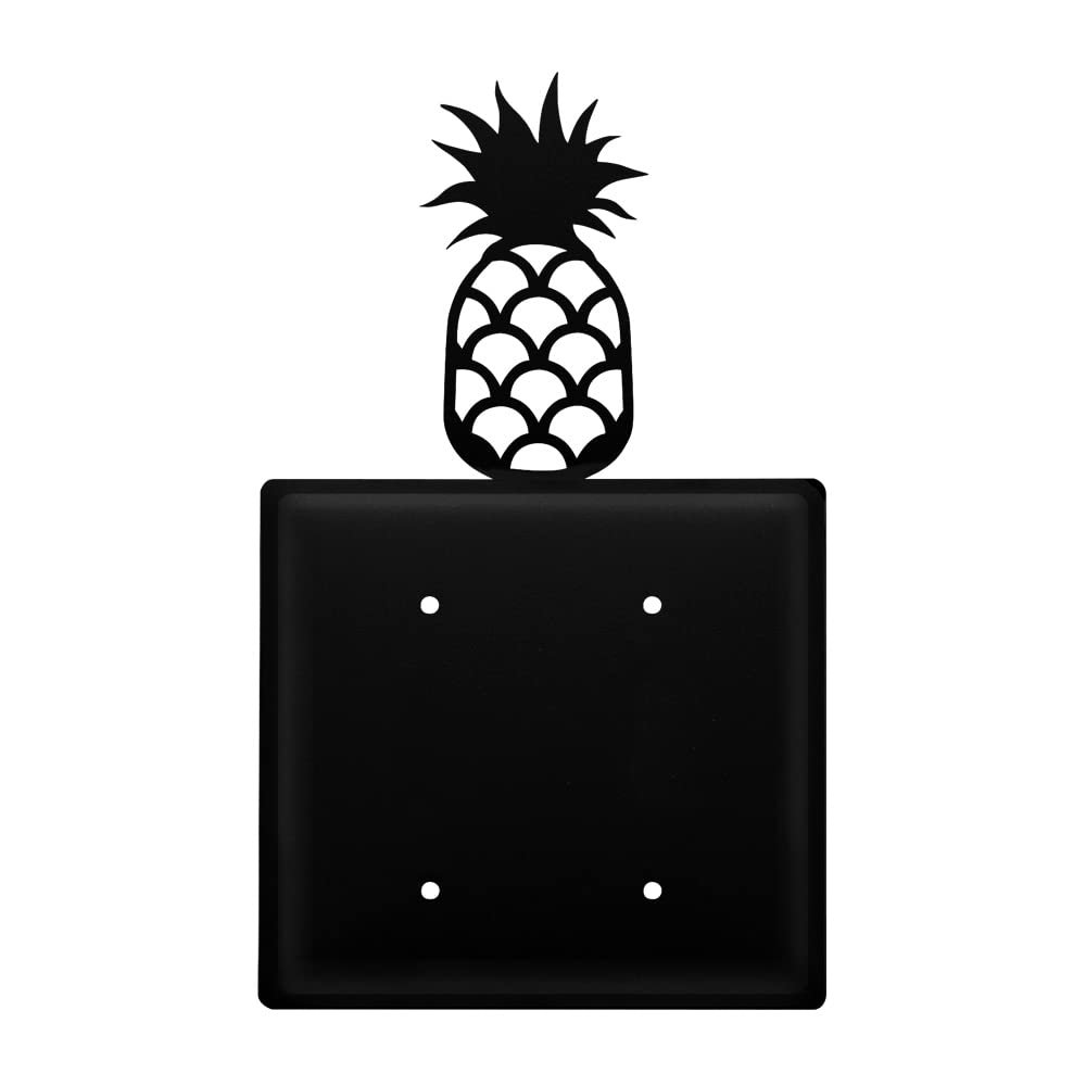 Village Wrought Iron Pineapple Double Blank Cover