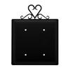 Village Wrought Iron Heart Double Blank Cover view 1