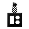 Village Wrought Iron Pineapple GFCI & Outlet view 1