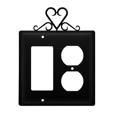 Village Wrought Iron Heart GFCI & Outlet