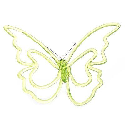 Factory Direct Craft Lovely Large Translucent Lime Green Acrylic Butterfly for Nursery Decor, Crafting and Embellishing