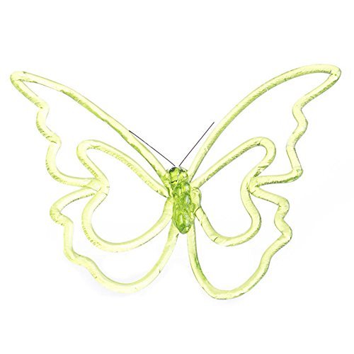 Factory Direct Craft Lovely Large Translucent Lime Green Acrylic Butterfly for Nursery Decor, Crafting and Embellishing