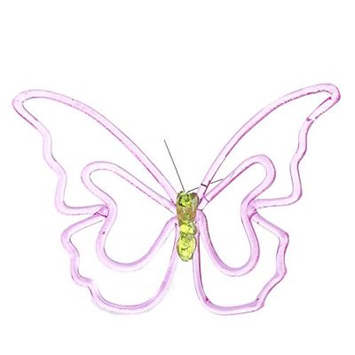 Factory Direct Craft Lovely Large Translucent Pink Acrylic Butterfly for Nursery Decor, Crafting and Embellishing