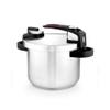 BRA Tekna | Easy Quick Pressure Cooker 4 Litres, Made of 18/10 Stainless Steel, with 2 Cooking Programs and Opening Lock System, Suitable for All Types of Hobs, Grey, 22 cm view 1