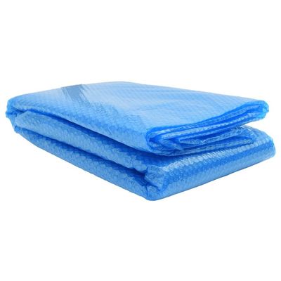 vidaXL Blue Rectangular Solar Pool Cover | PE Material with Air Chambers | Water Evaporation and Chemical Use Reduction | Easy Installation | Fits 118 x 79 Inch Pools