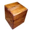 Congreve Cube 5.5-Inch (5 1/2") Big Wood Block Wood Cube Stained with Glossy Finish (one piece) view 1