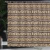 Ambesonne Afirca Shower Curtain, Horizontal Stripes with Leopard Skin Pattern Indigenous Culture Inspiration, Cloth Fabric Bathroom Decor Set with Hooks, 69" W x 70" L, Brown Pale Brown view 3