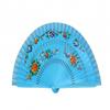 Feng Shui Import Wooden Hand Fan with Cloth on the Edge (Purple) view 1
