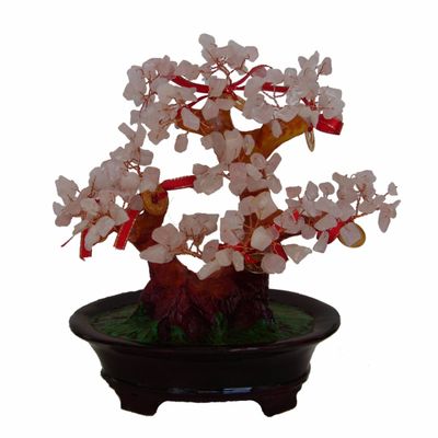 Feng Shui Import Rose Quartz Tree