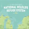 US National Wildlife Refuge System Map 24x36 Poster (Green & Aqua) view 3