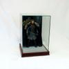 1/6th Scale Figurine Display Case - Comic Figurine - Crystal Clear Glass Protection - Cherry Moulding view 1