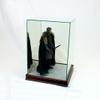 1/6th Scale Figurine Display Case - Comic Figurine - Crystal Clear Glass Protection - Cherry Moulding view 2