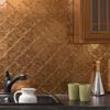 FASDE Monaco Decorative Vinyl Backsplash 15 sq ft Kit in Antique Bronze view 2