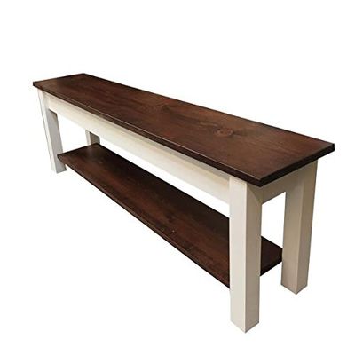 Ezekiel and Stearns 1776 Storage Bench/Shoe Rack Bench (72")