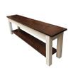 Ezekiel and Stearns 1776 Storage Bench/Shoe Rack Bench (72") view 1