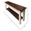 Ezekiel and Stearns 1776 Storage Bench/Shoe Rack Bench (72") view 2