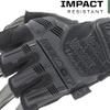 Mechanix Wear M-Pact Fingerless Tactical Impact Resistant Gloves - Impact Protection & Vibration Absorption - Heavy Duty - Machine Washable - Medium - Covert Black view 3