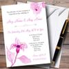 Beautiful Dusty Rose Pink Watercolour Flowers Personalized Wedding Invitations view 1