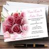 Baby Pink Roses Personalized Wedding Invitations view 1