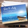 Beach Married Abroad Personalized Evening Reception Invitations view 1