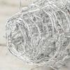 2 Rolls Metallic Silver Grapevine Wired Garland - 4-1/2 inch Wide Painted Silver Vine Wire Ribbon Garland (Each Roll 6 ft Long = 12 feet Total) view 4