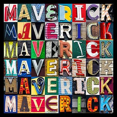 MAVERICK Personalized Name Poster Using Sign Letters (16"x20")