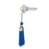 Fun Express Blue Graduation Tassel Key Chain - Set of 12 - Graduation Party Favors and Handouts view 1