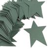 Factory Direct Craft Package of 50 Muted Green Flat Back Tin Stars with Black Speckled Paint for Crafting, Embellishing, and Decorating view 1