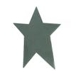 Factory Direct Craft Package of 12 Muted Green Flat Back Tin Stars with Black Speckled Paint for Crafting, Embellishing, and Decorating view 1