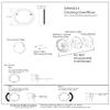 Westbrass D493CH-07 Patented Deep Soak Round Replacement 2-Hole Bathtub Overflow Cover for Full and Over-Filled Closure, Satin Nickel view 2