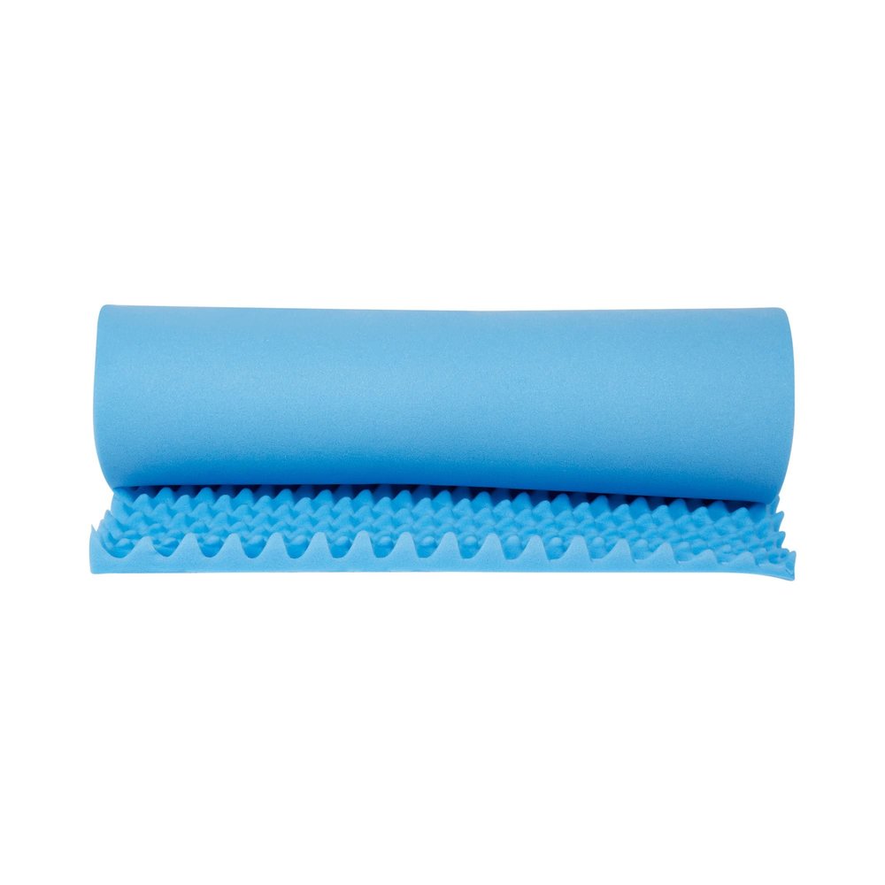 McKesson Mattress Topper Overlay, Convoluted Foam, Blue, 72 in L x 33 in x 2 in (L x W x H), 1 Count