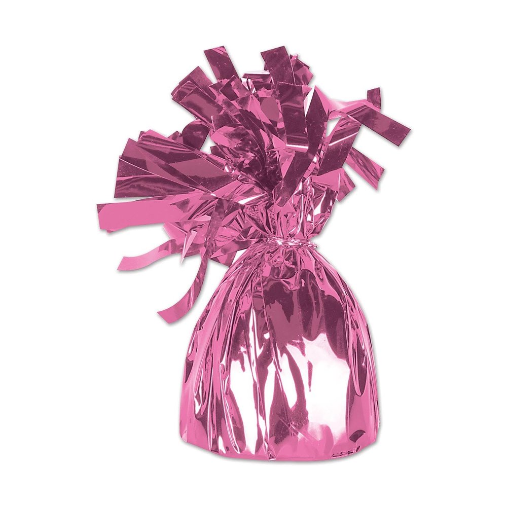 Pink Metallic Wrapped Balloon Weight