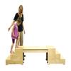 Abilitations Ab1001 Versatile Wide Steps and Bridge Set, 18 x 17 x 38 Inches Height,17 Inches Width,18 Inches Length,Natural Wood view 1