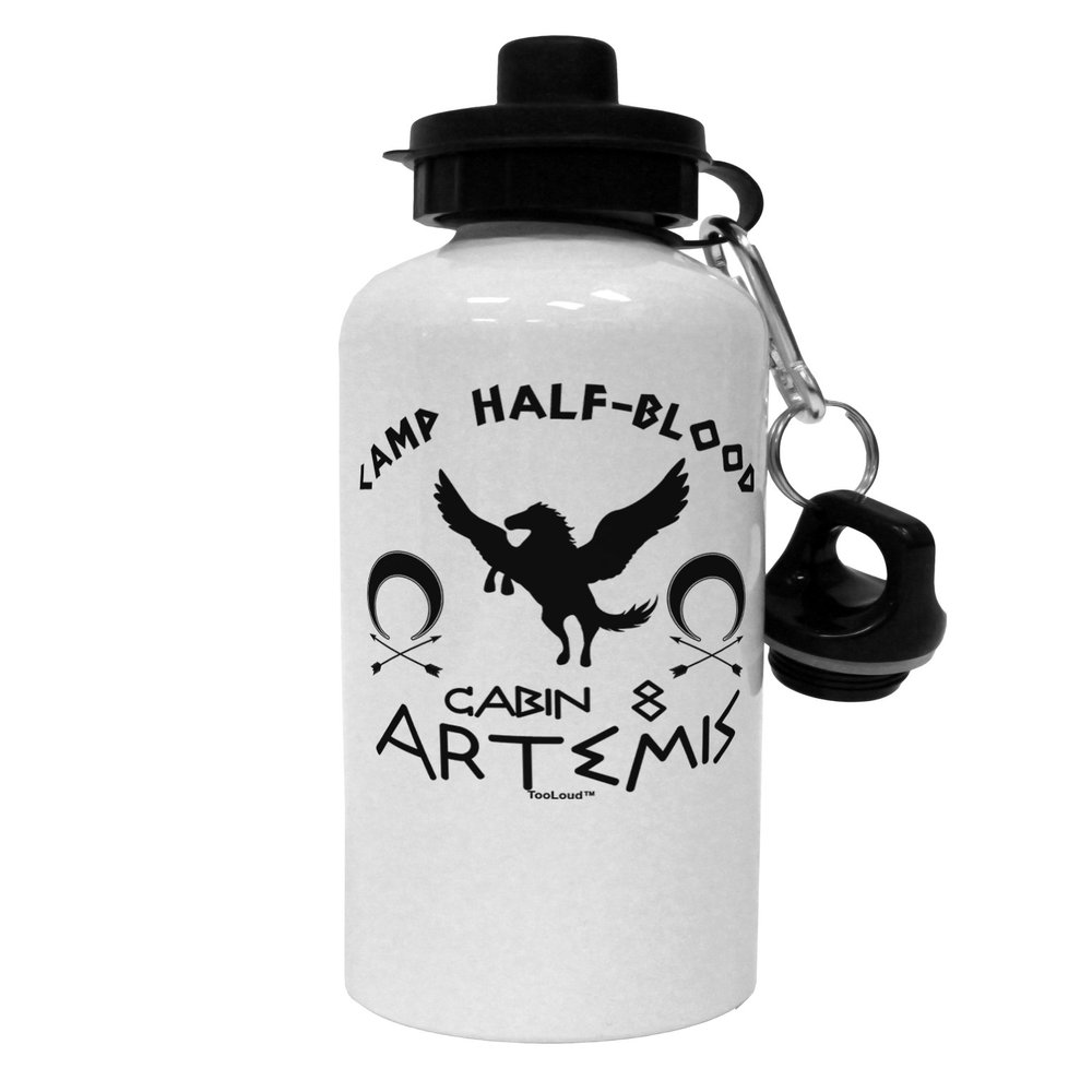 TOOLOUD Camp Half Blood Cabin 8 Artemis Aluminum 600ml Water Bottle - White