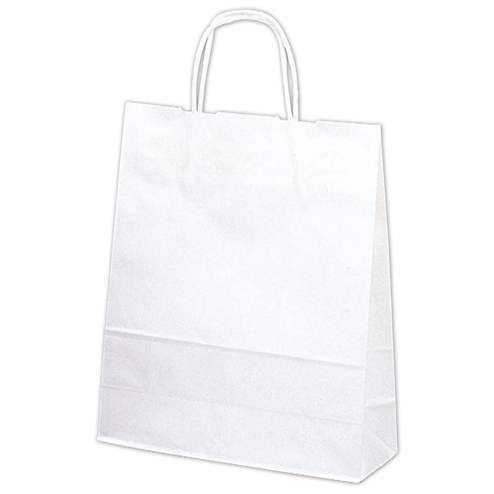 (Sasagawa) Takajirushi Gift Bags 50-6100, Handbag, White, Plain, Small, 10 Pieces