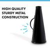 Vintage style large metal Megaphone view 2