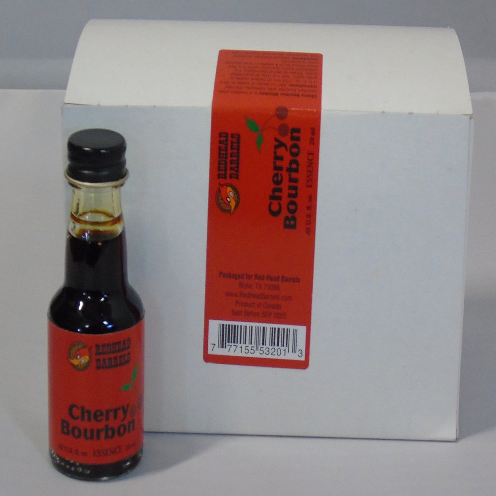 Case of 12 Bottles of Essence 20 ml Each Makes 1 Liter (Cherry Bourbon)
