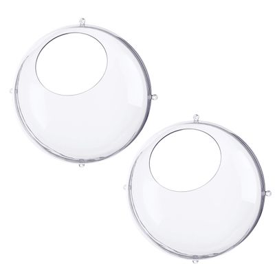 Koziol Hanging Display, Set of 2, Crystal Clear, Thermoplastic, 12.87 x 12.87 x 11.85 in