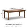 Signature Design by Ashley Ralene Rectangular Dining Room Extension Table, Seats 8, Self-storing Extension Leaf, Wood, 42" W x 78.13" D x 30.25" H, Medium Brown view 3