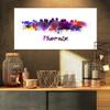 Designart Phoenix Skyline-Cityscape Canvas Artwork Print-32x16, 32x16, Purple view 1