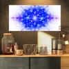 Designart Blue Illustration Pattern-Abstract Digital Art Canvas Print-32x16, 32x16 view 1